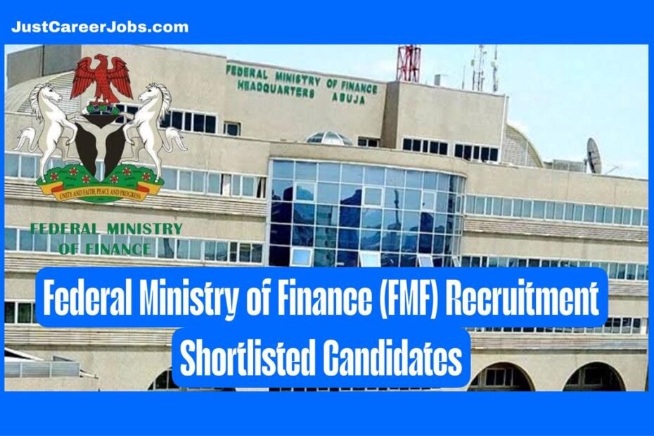 Federal Ministry of Finance Recruitment Shortlisted Candidates